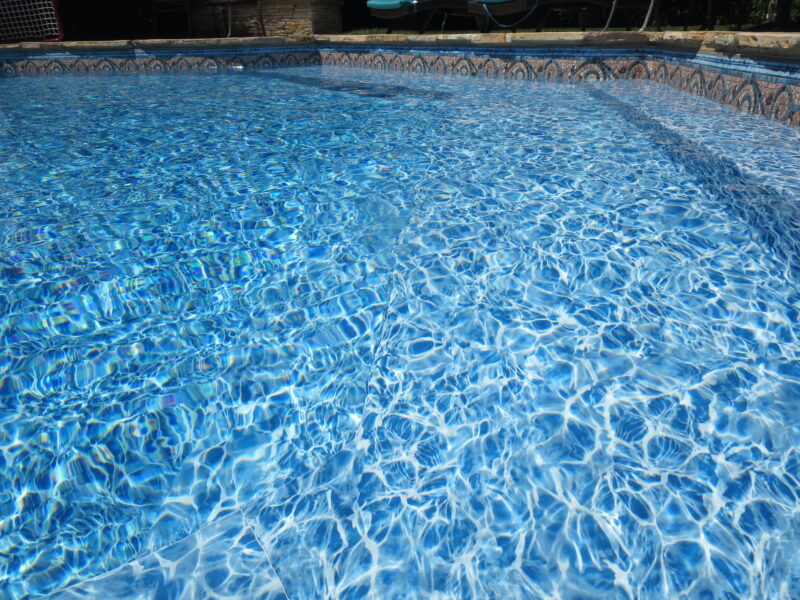 A picture of pool water